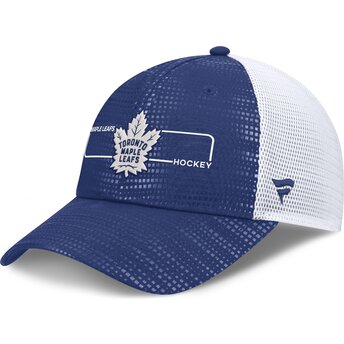 Boné trucker azul e branco Structured Meshback da Toronto Maple Leafs NHL da Fanatics