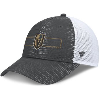 Boné trucker cinza e branco Structured Meshback da Vegas Golden Knights NHL da Fanatics