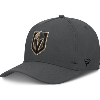 Boné curvo cinza e preto snapback Structured A-Frame da Vegas Golden Knights NHL da Fanatics