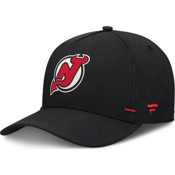 Boné curvo preto snapback Structured A-Frame da New Camisola Devils NHL da Fanatics
