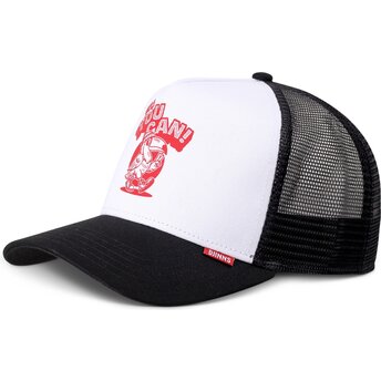 Boné trucker preto e branco HFT Toucan da Djinns