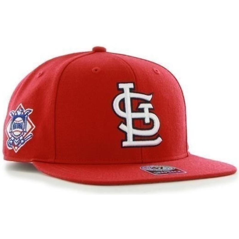 bone-plano-vermelho-snapback-liso-com-logo-lateral-dos-mlb-saint-louis-cardinals-da-47-brand