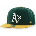 bone-plano-verde-snapback-liso-com-logo-lateral-dos-mlb-oakland-athletics-da-47-brand