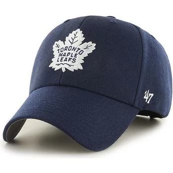 Boné curvo azul marinho dos NHL Toronto Maple Leafs da 47 Brand