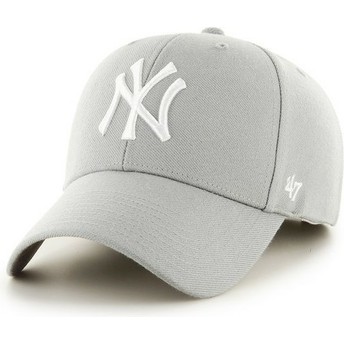 Boné curvo cinza dos New York Yankees MLB da 47 Brand